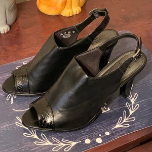 Black Slingback Heels